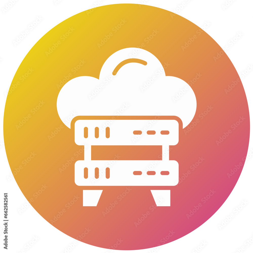 Server Storage Vector Icon Design Illustration