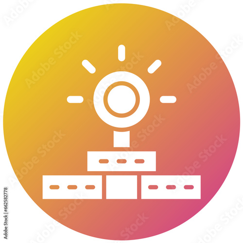 Head Mirror Vector Icon Design Illustration