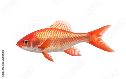 Red Cute Platies Fish Isolated on Transparent Background PNG.