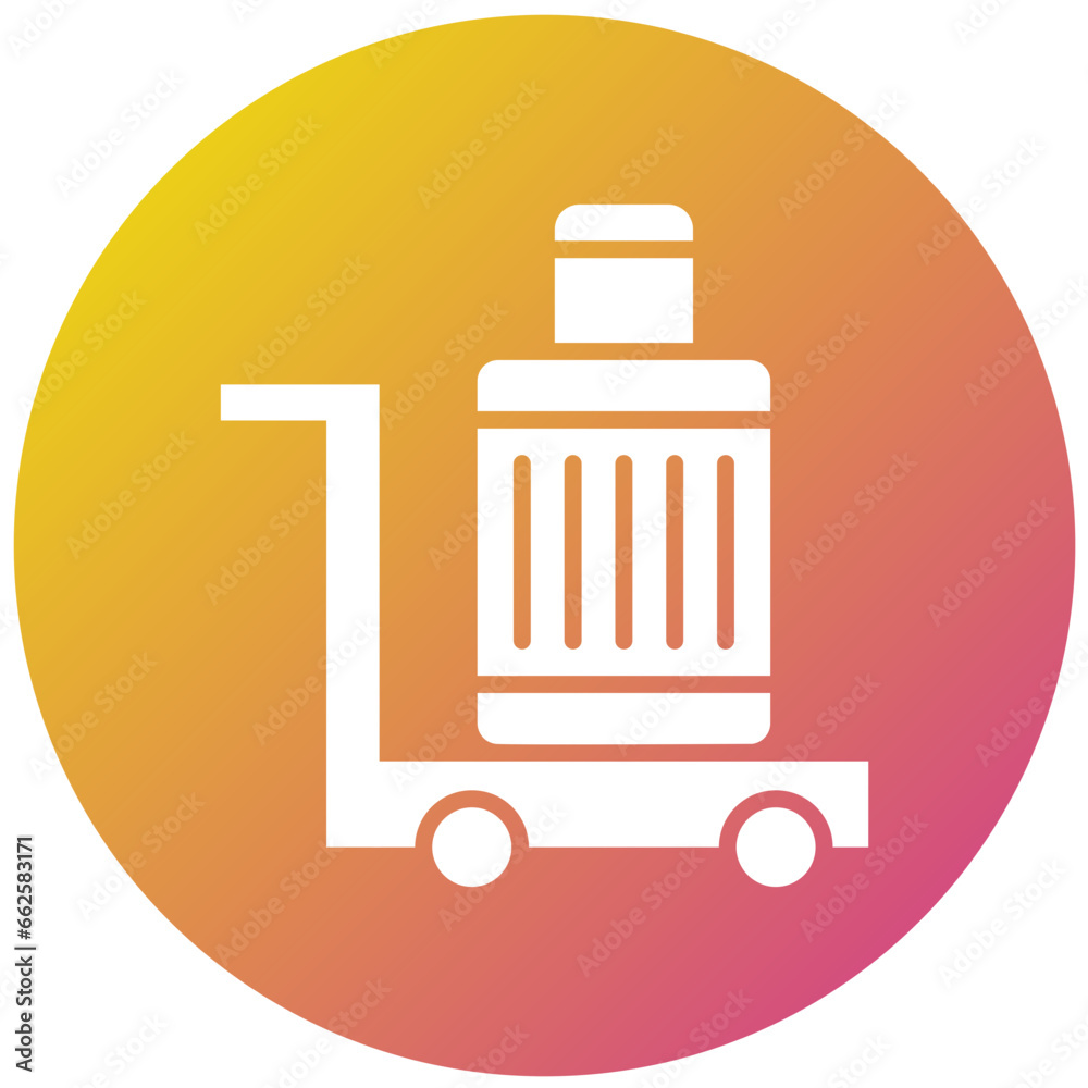 Airport Cart Vector Icon Design Illustration Airport Cart Vector Icon Design Illustration