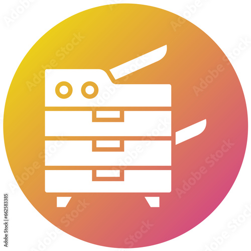 Photocopier Vector Icon Design Illustration