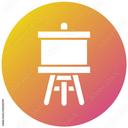 Easel Vector Icon Design Illustration