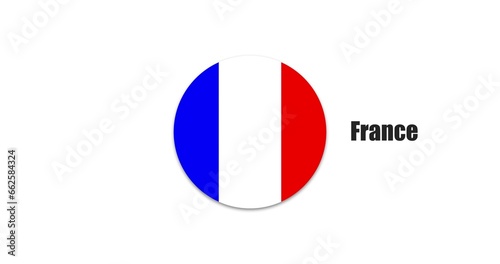 France flag, Western Europe 