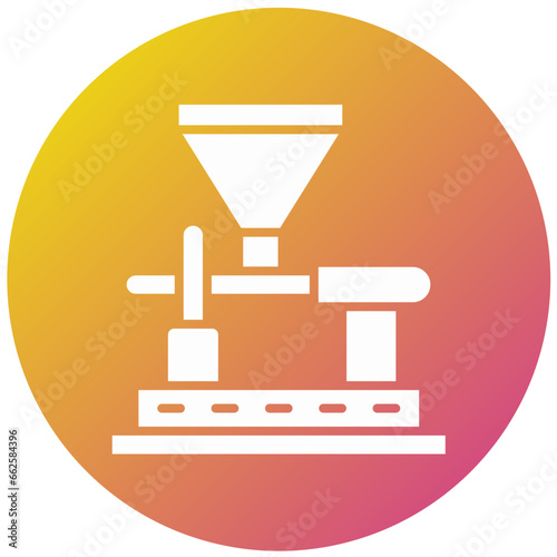 Coffee Mill Vector Icon Design Illustration