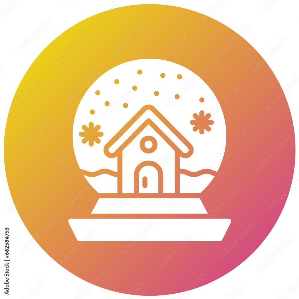Snow globe Vector Icon Design Illustration Snow globe Vector Icon Design Illustration