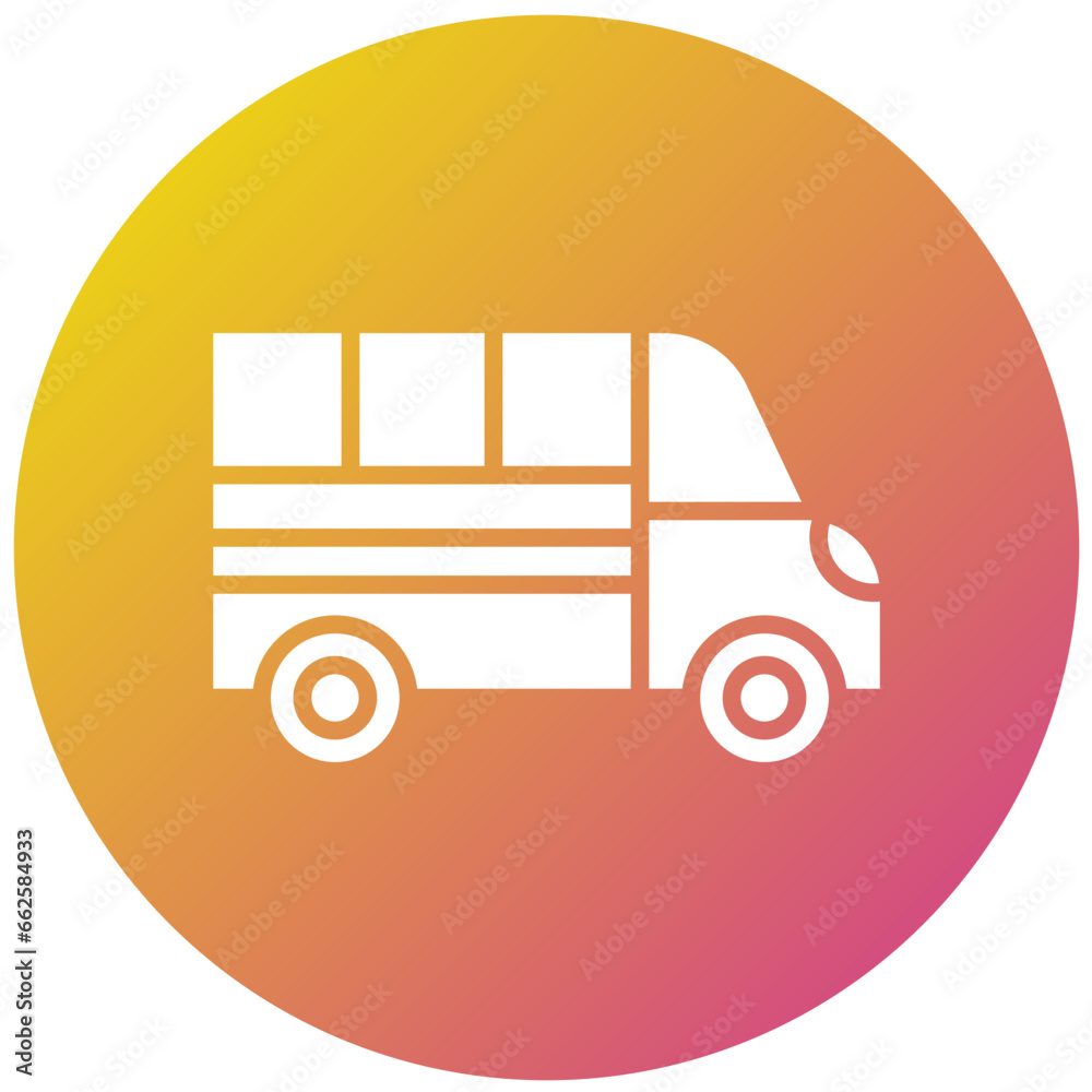Van Vector Icon Design Illustration Van Vector Icon Design Illustration