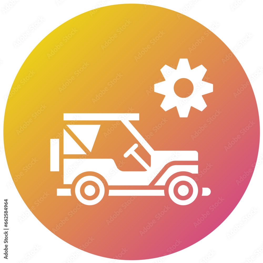 Jeep Service Vector Icon Design Illustration