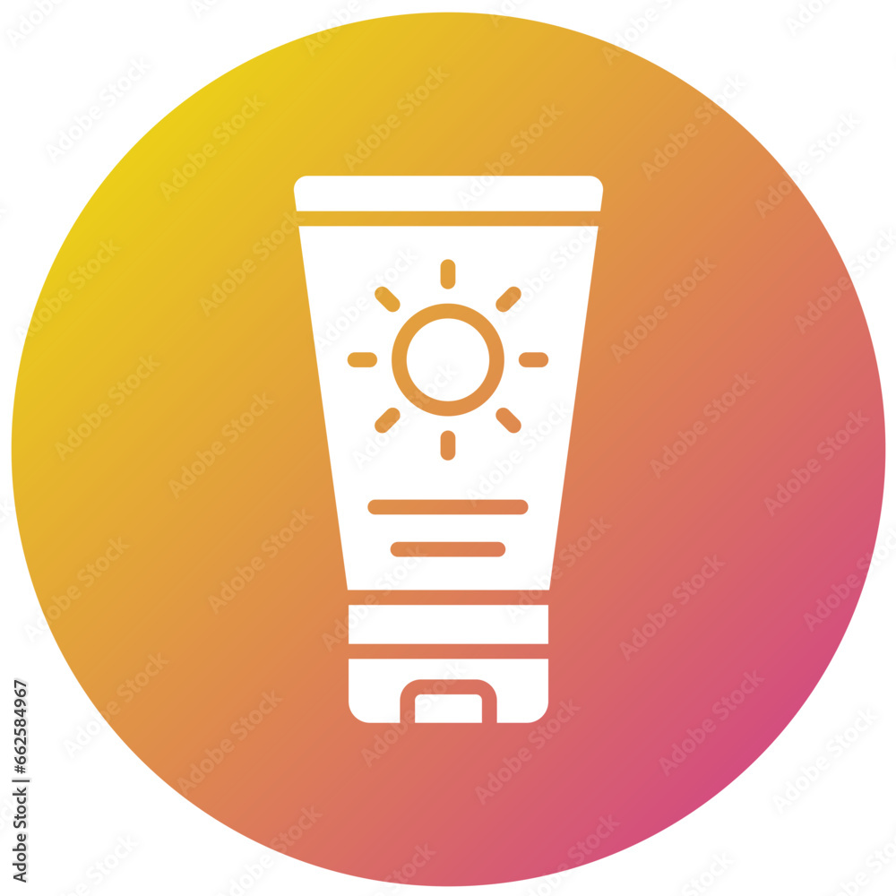 Suncream Vector Icon Design Illustration Suncream Vector Icon Design Illustration