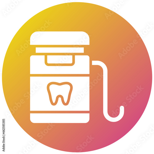 Dental Floss Vector Icon Design Illustration