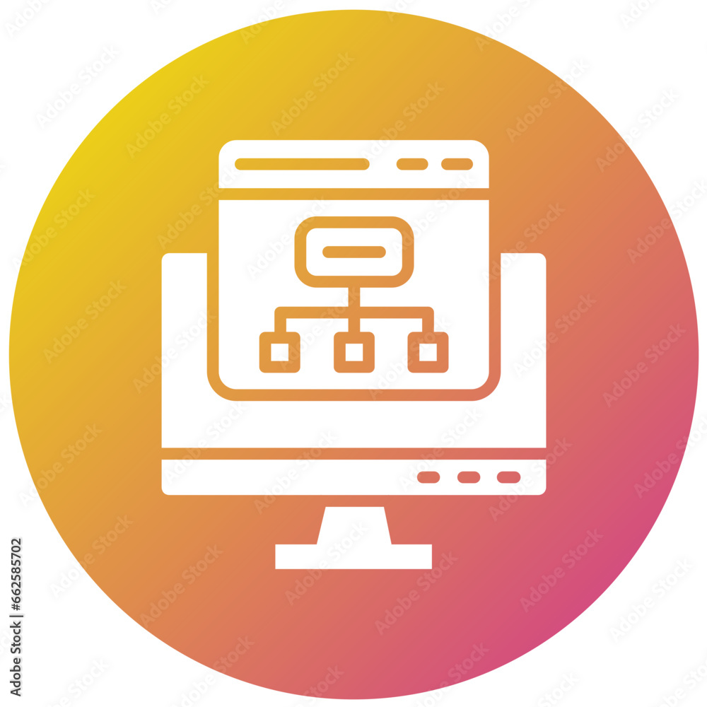 Flowchart Vector Icon Design Illustration