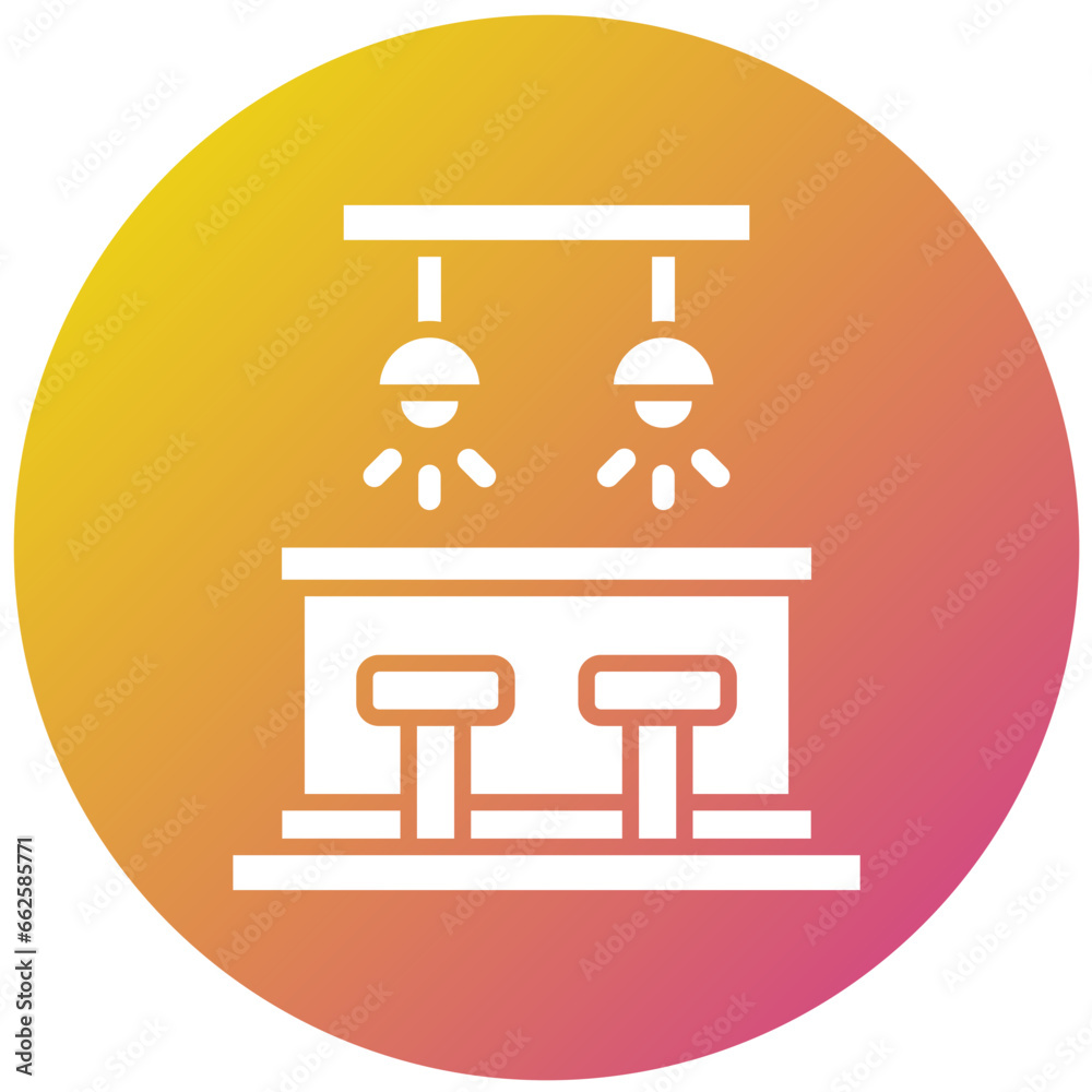 Bar Counter Vector Icon Design Illustration Bar Counter Vector Icon Design Illustration
