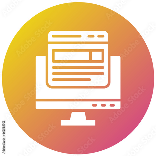 Front end Vector Icon Design Illustration