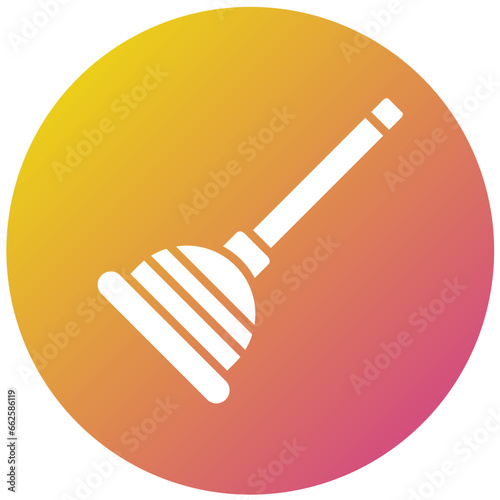 Plunger Vector Icon Design Illustration