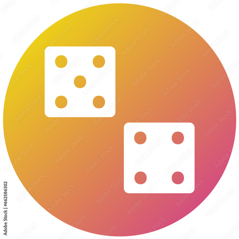Dices Vector Icon Design Illustration Dices Vector Icon Design Illustration