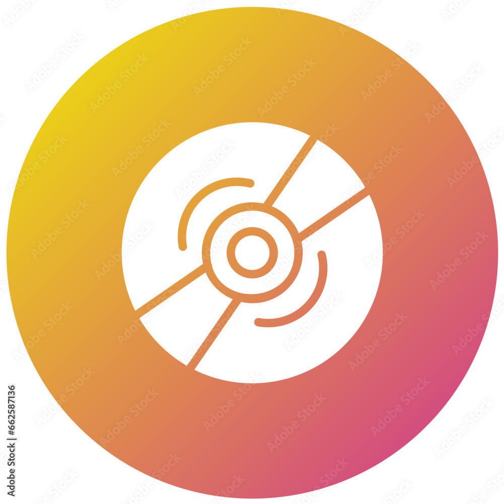 Compact Disk Vector Icon Design Illustration Compact Disk Vector Icon Design Illustration