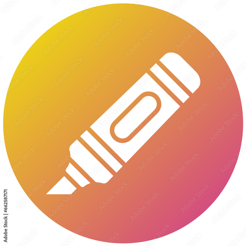 Highlighter Vector Icon Design Illustration Highlighter Vector Icon Design Illustration