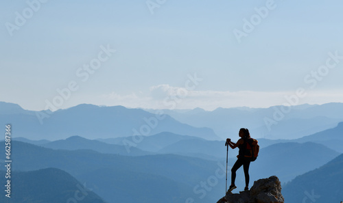 Young Female Athlete Watching the Scenery