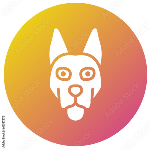 Dog Vector Icon Design Illustration