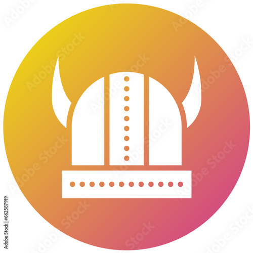 Viking helmet Vector Icon Design Illustration