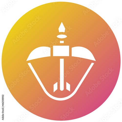 Crossbow Vector Icon Design Illustration