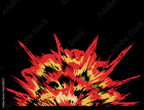 爆発炎漫画