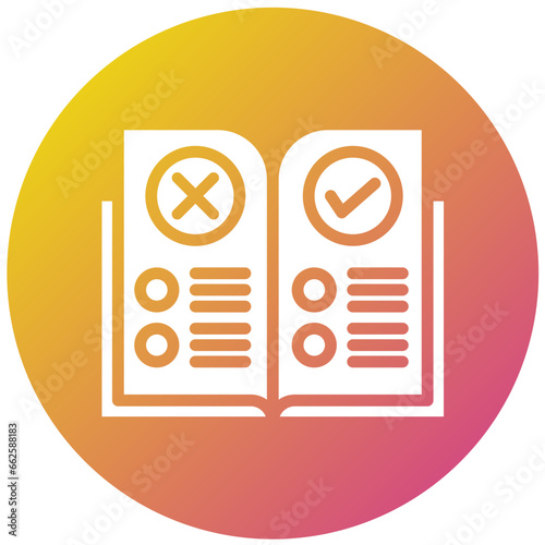 Rules Vector Icon Design Illustration
