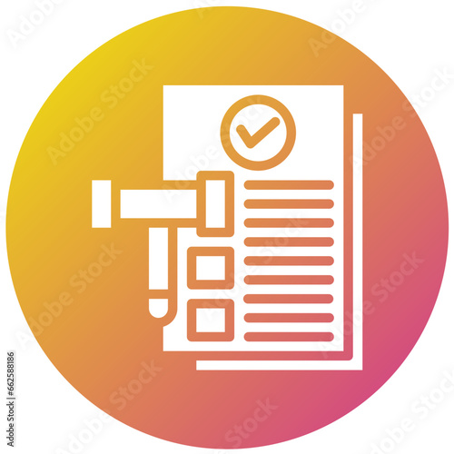 Legal Documents Vector Icon Design Illustration