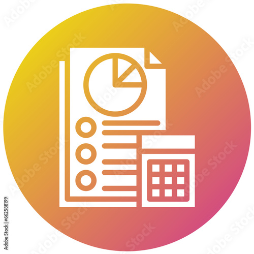 Accounting Vector Icon Design Illustration