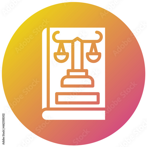 Company Law Vector Icon Design Illustration