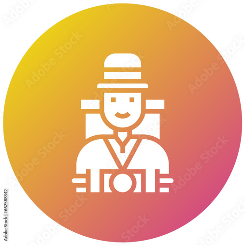 Tourist Vector Icon Design Illustration
