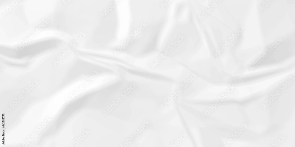 Crumpled paper texture and White crumpled paper texture crush paper so that it becomes creased and wrinkled. Old white crumpled paper sheet background texture.	
