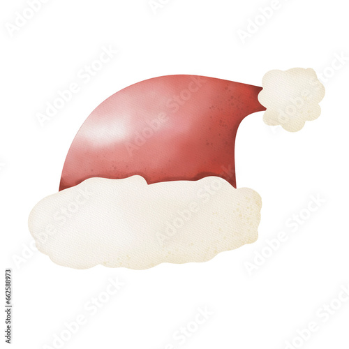 Santa hat chirstmas illustration 