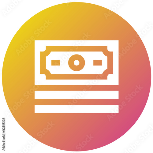 Obraz na plátně Cash Vector Icon Design Illustration