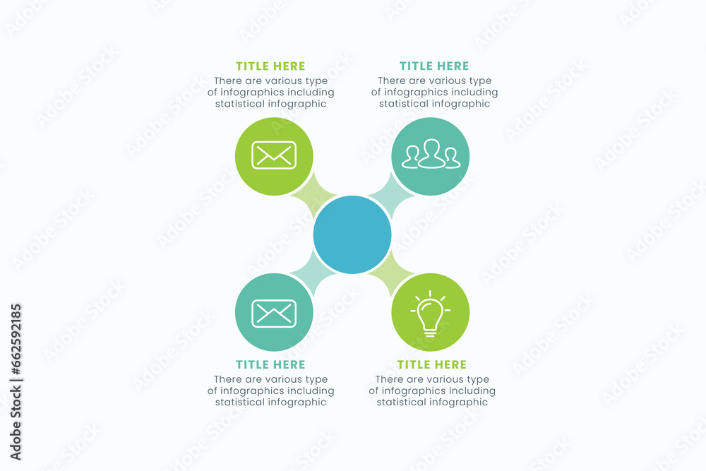 Presentation Business Circle Infographic Template With 4 Step Elements Vector Illustration Presentation Business Circle Infographic Template With 4 Step Elements Vector Illustration