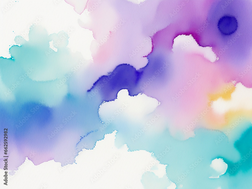 Obraz premium Water Color background Abstract texture Generative AI Image
