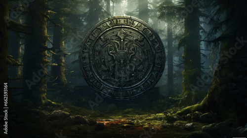 Viking shield forest
