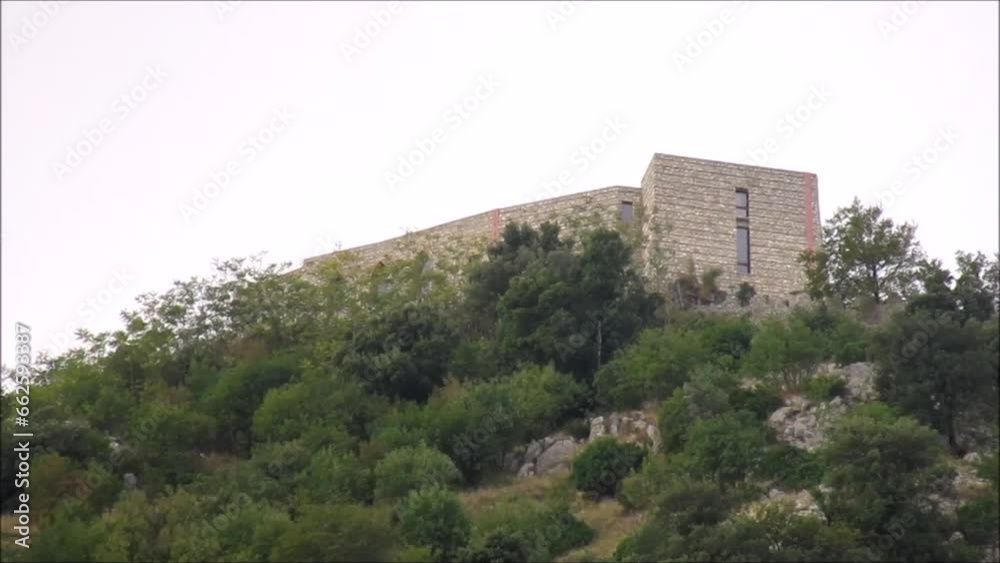 TIME LAPSE : VEDUTA DEL CASTELLO DI GIFFONI VALLE PIANA,SUD ITALIA,9 OTTOBRE 2023. TIME LAPSE : VEDUTA DEL CASTELLO DI GIFFONI VALLE PIANA,SUD ITALIA,9 OTTOBRE 2023.