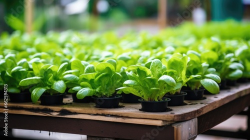 Lettuce grown in the greenhouse. © Pro Hi-Res