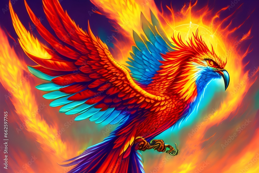 Fototapeta premium Phoenix Fire Bird