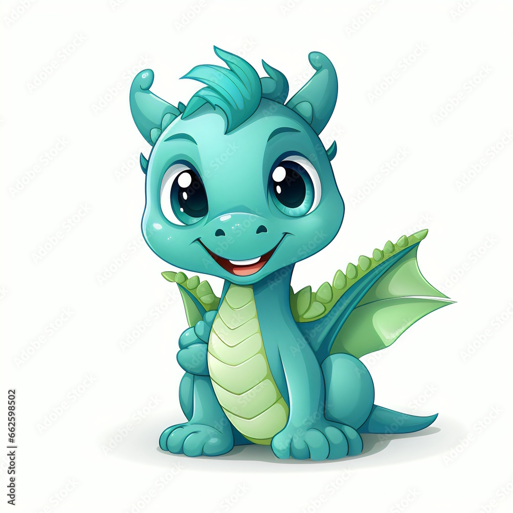 Fototapeta premium Playful Dolphin Character