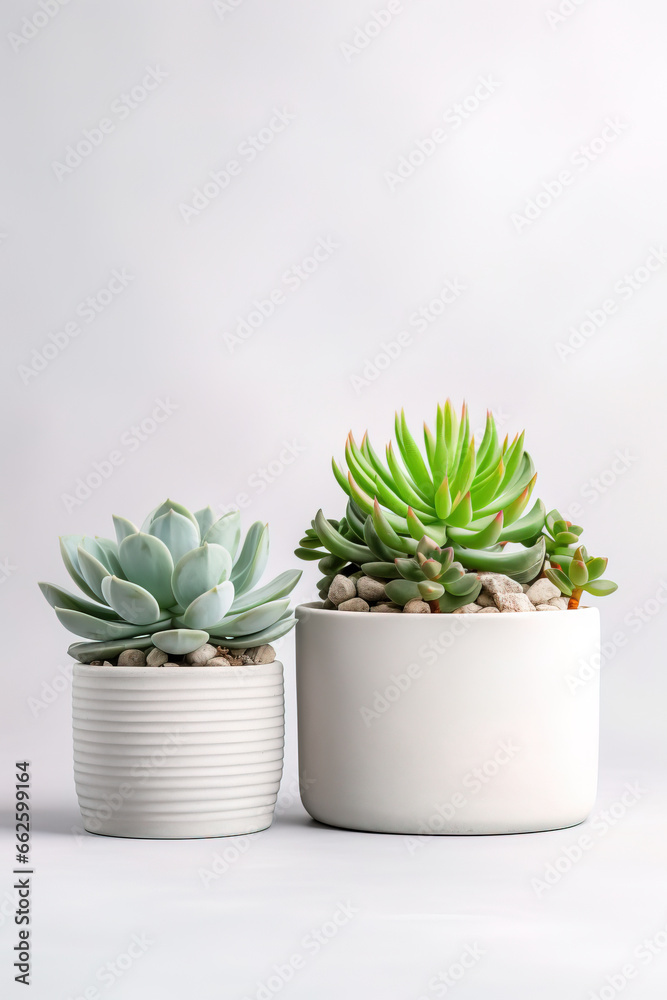 minimalistic background with succulents, with empty copy space minimalistic background with succulents, with empty copy space