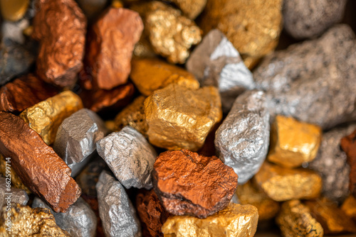 lump of pure gold silver and copper ore