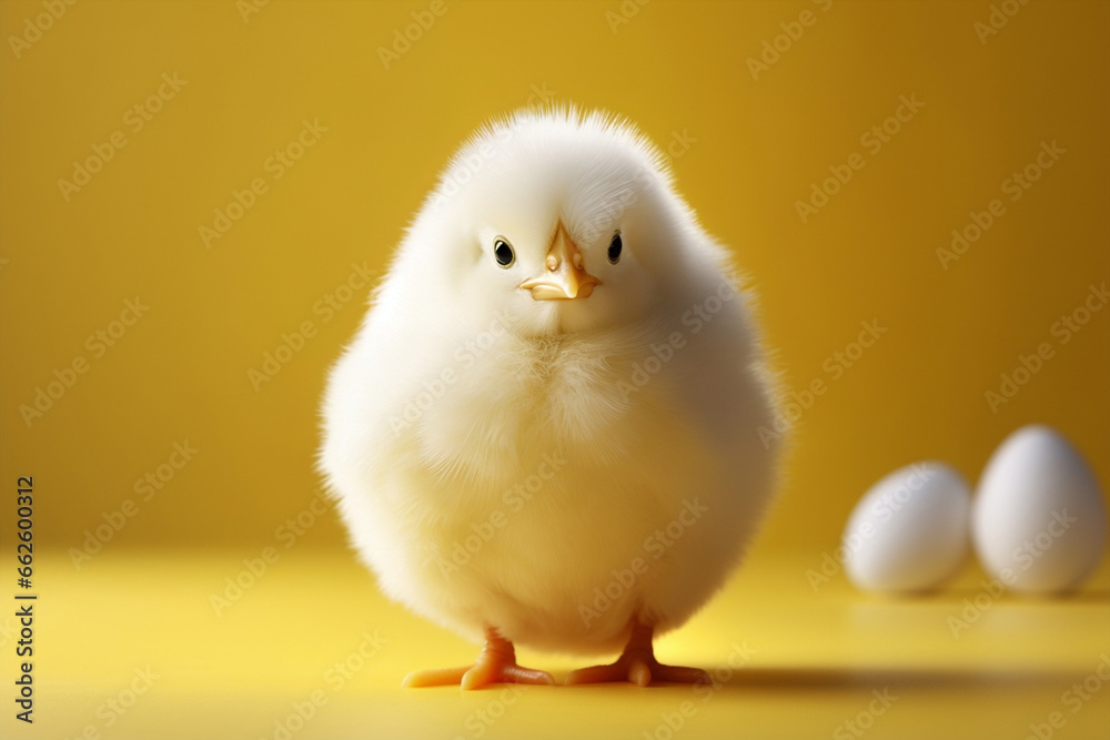 Chicken bird yellow chick fluffy animal