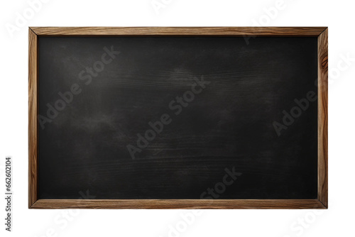 Plain Blackboard Surface for Teaching Isolated on Transparent Background