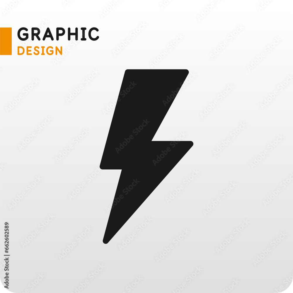 The energy designation icon. The picture represents electricity, voltage. Icon of lightning, thunder. The energy designation icon. The picture represents electricity, voltage. Icon of lightning, thunder.