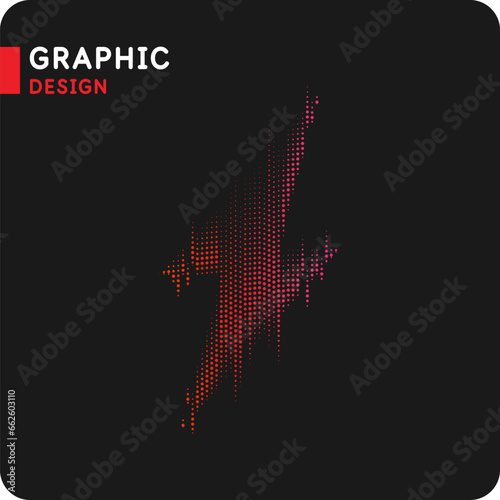 The energy designation icon. The picture represents electricity, voltage. Icon of lightning, thunder.