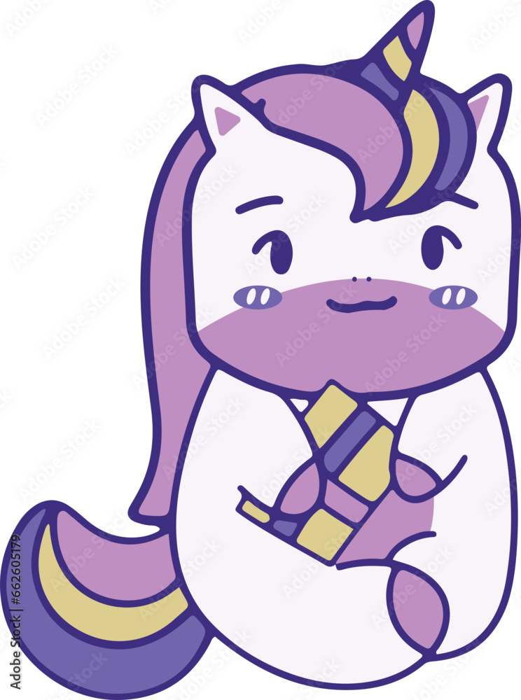 Cute Unicorn Illustration