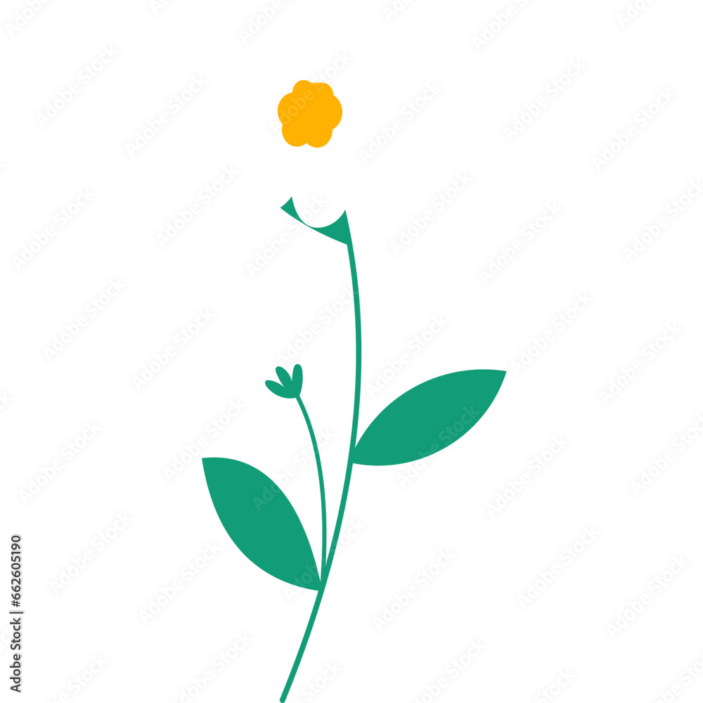Obraz premium Hand Draw Spring Flower