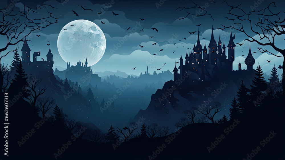 Spooky Castle Silhouettes