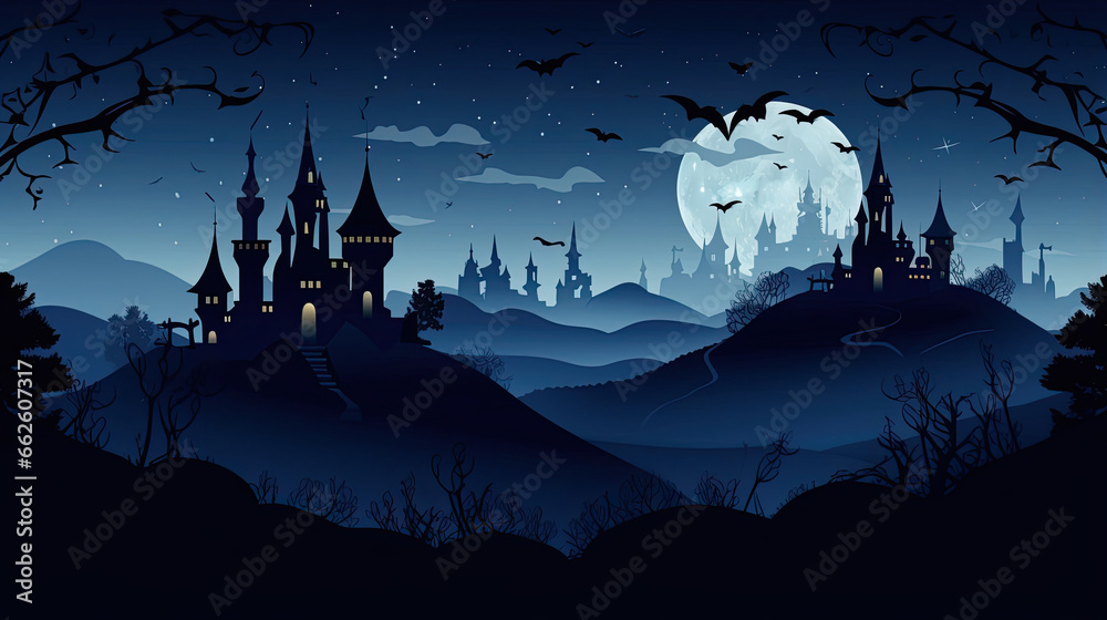 Spooky Castle Silhouettes